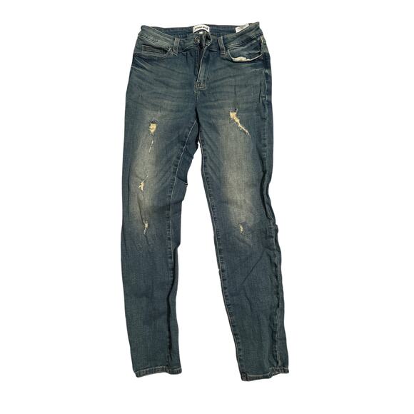 GUC Studio Blue Women's Distressed Jeans Cotton/Polyester/Spandex Waist Size 29 - Picture 1 of 6